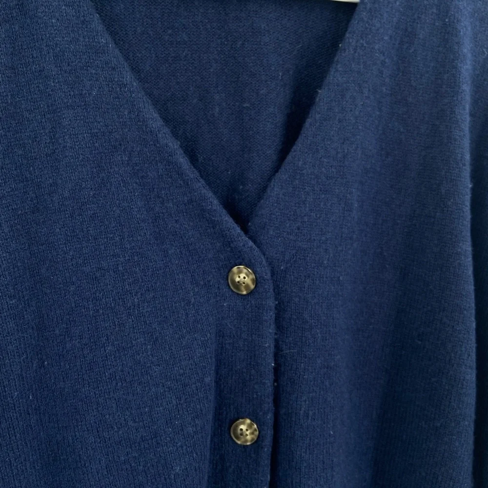 Madewell V-Neck‎ Relaxed Cardigan Indigo Small